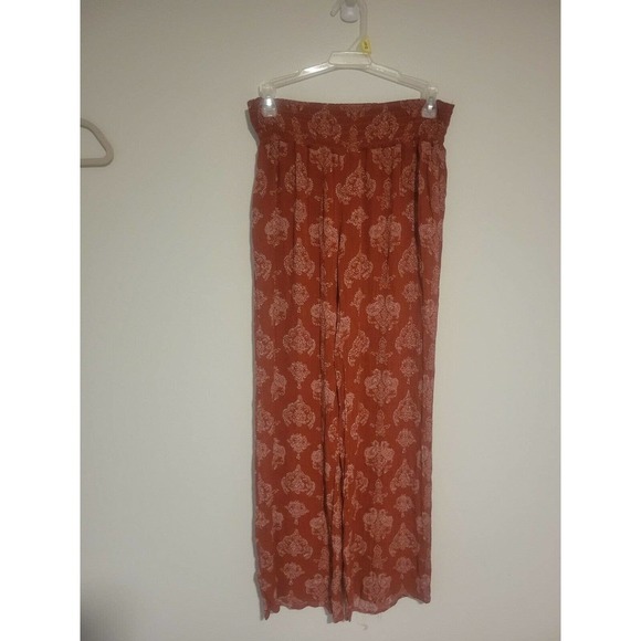 Fashion Nova Pants - Fashion Nova Floral Bohemian Wide Leg Pants Waist Stretch Sz. Medium Beach Vaca
